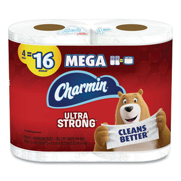 Charmin® Ultra Strong Bathroom Tissue, Septic Safe, 2-ply, 4 X 3.92, White, 264 Sheet-roll, 4-pack, 6 Packs-carton freeshipping - TVN Wholesale